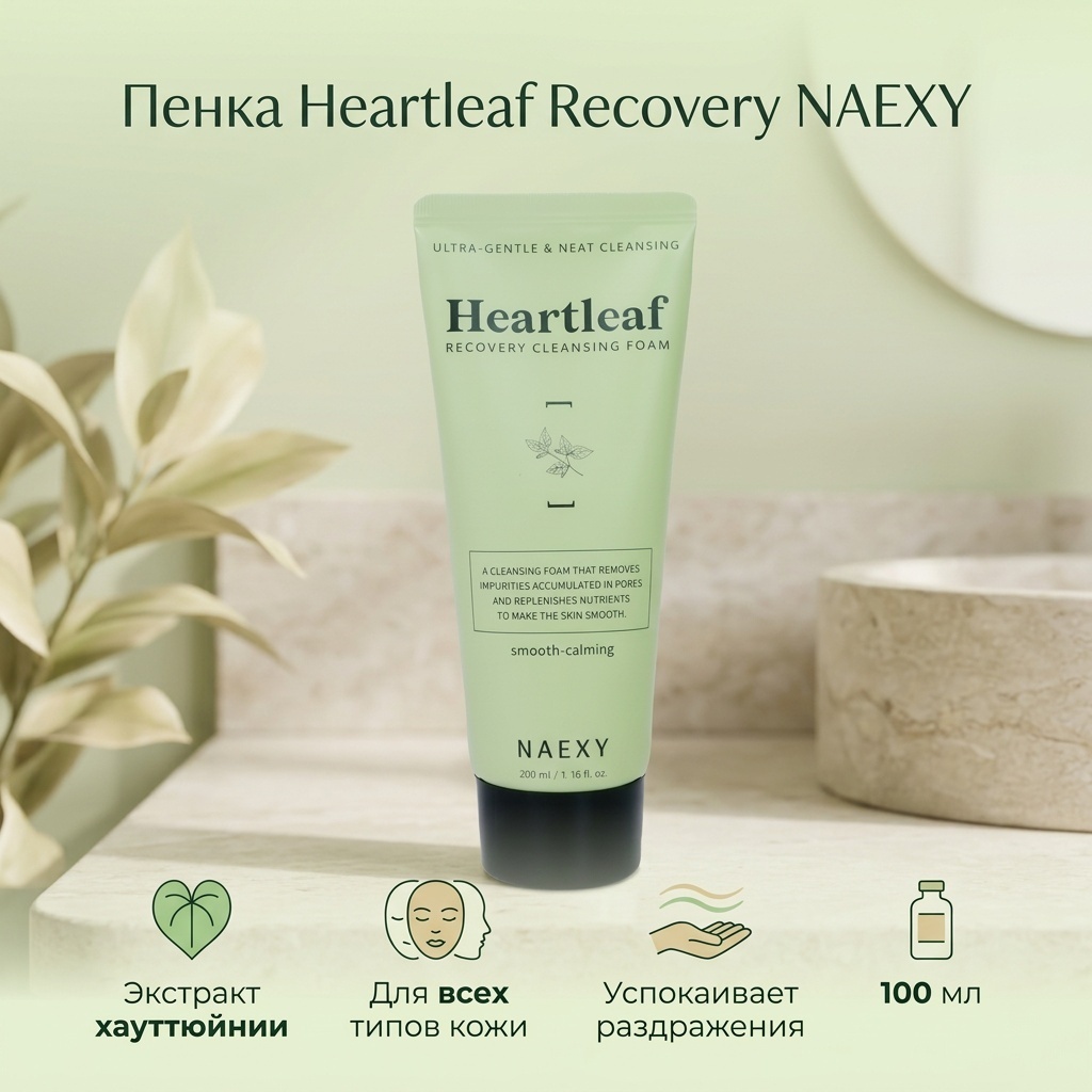 NAEXY Heartleaf Recovery пенка 100 мл