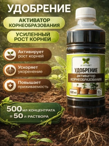 Доброцвет жидкость Активатор корнеобразования 0.5 л