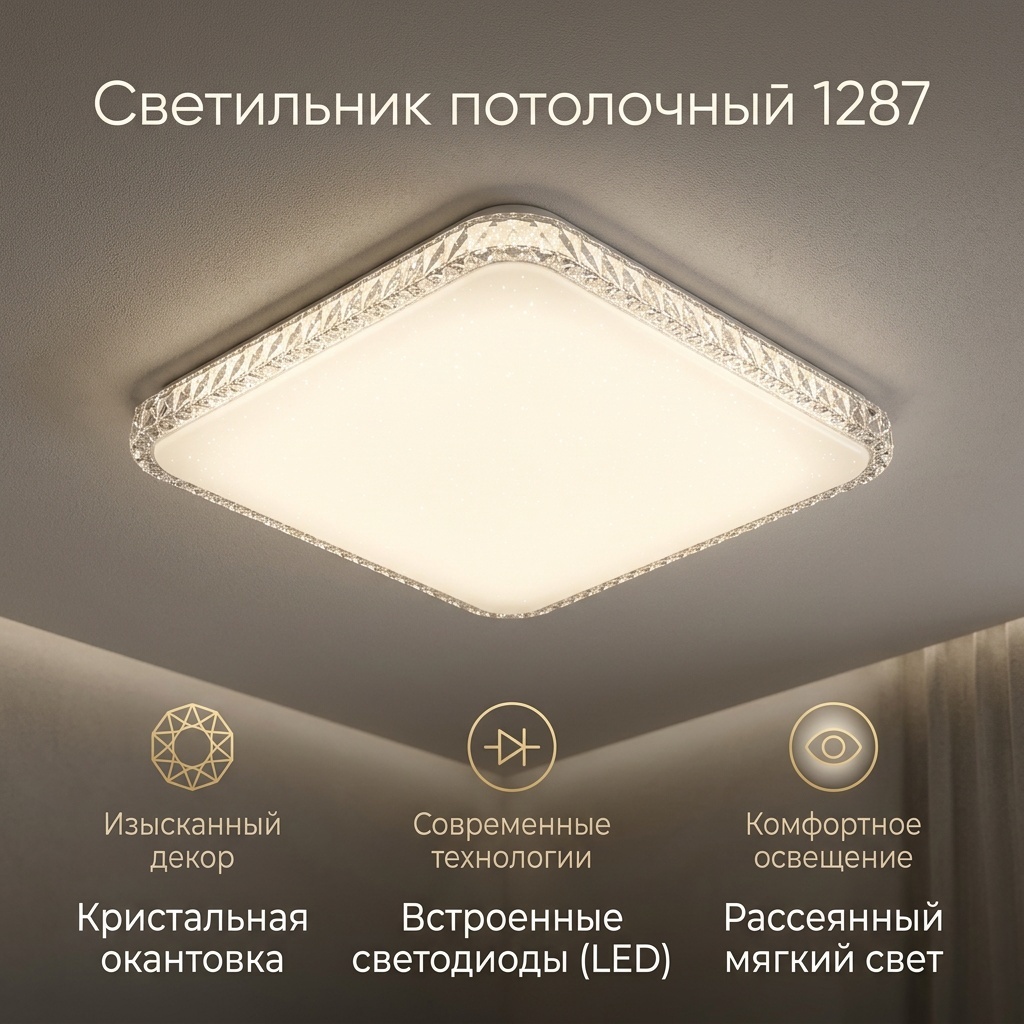 Светильник потолочный Заря LED белый