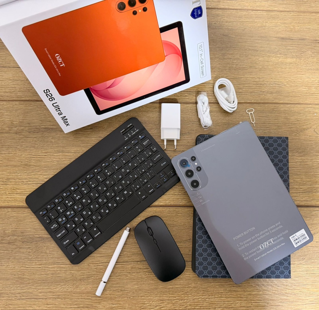 Планшет OZCT S26 Ultra Max 10.1 дюйм 32 Гб/1024 Гб серый