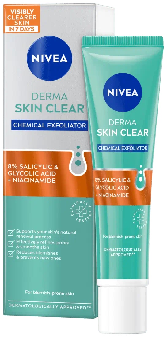 NIVEA пилинг Derma Skin Clear Chemical Exfoliator 40 мл