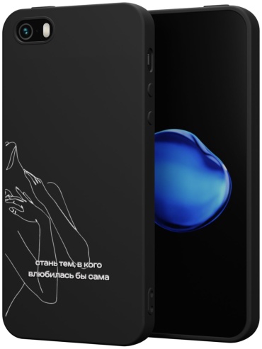 Чехол Mcover для Apple iPhone 5, iPhone 5S, iPhone SE рисунок