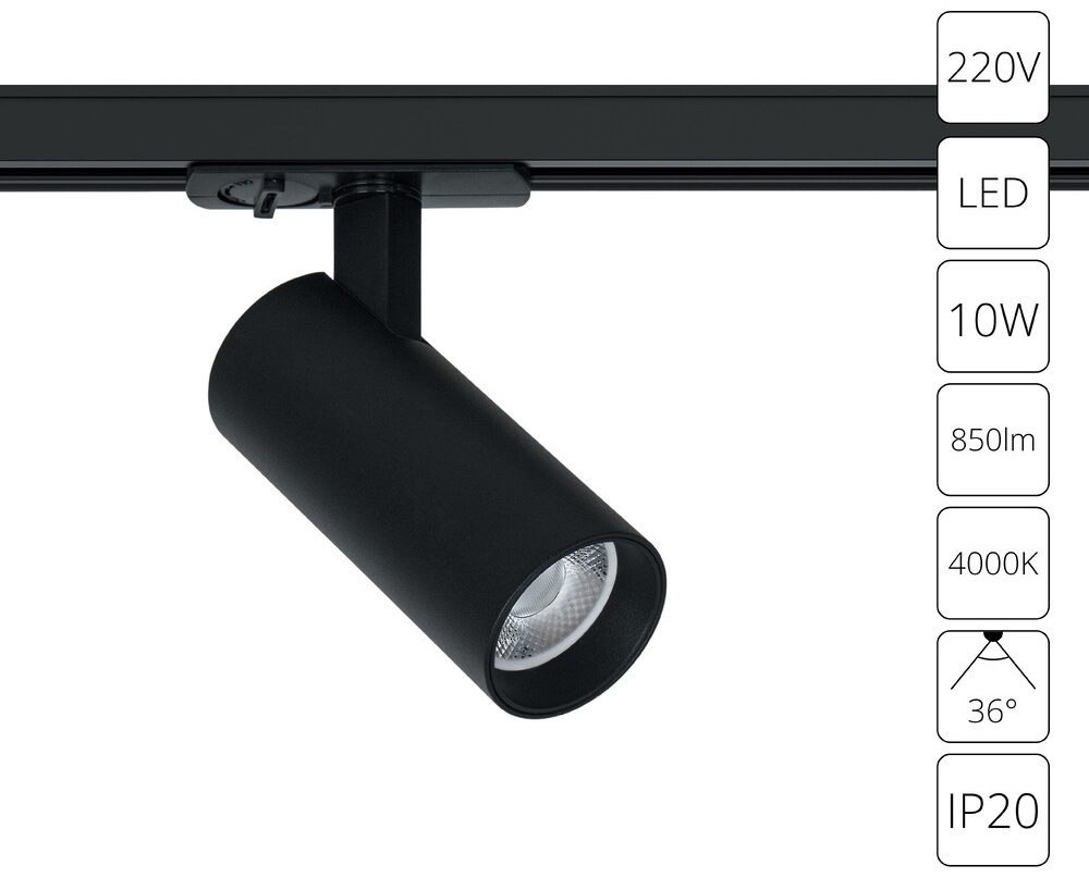 Arte Lamp трековый светильник BENE/A1945PL-1BK