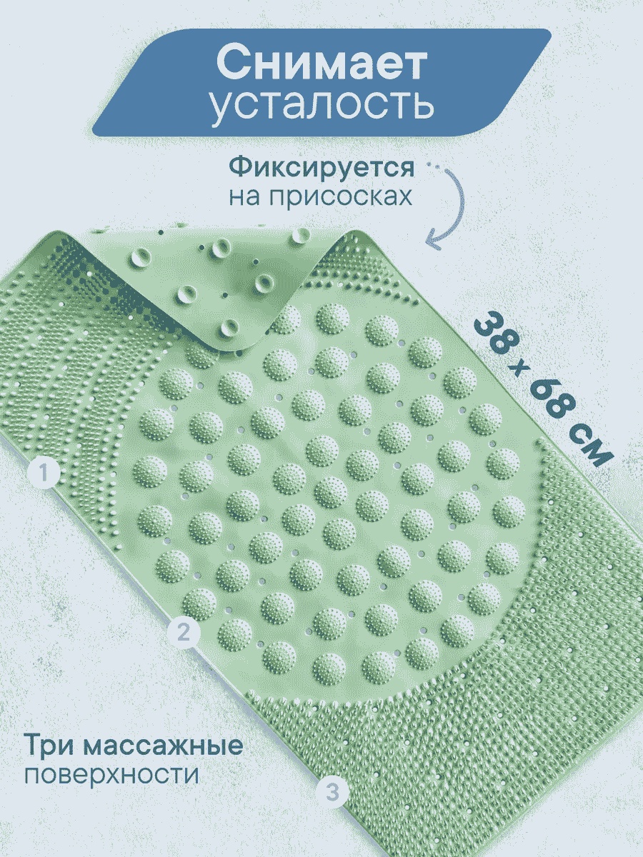 VILINA textile коврик 166891681 68x38 см, ПВХ