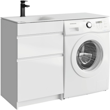 Тумба с раковиной Aqwella DU01052N-L, 115x88x50 см, белый
