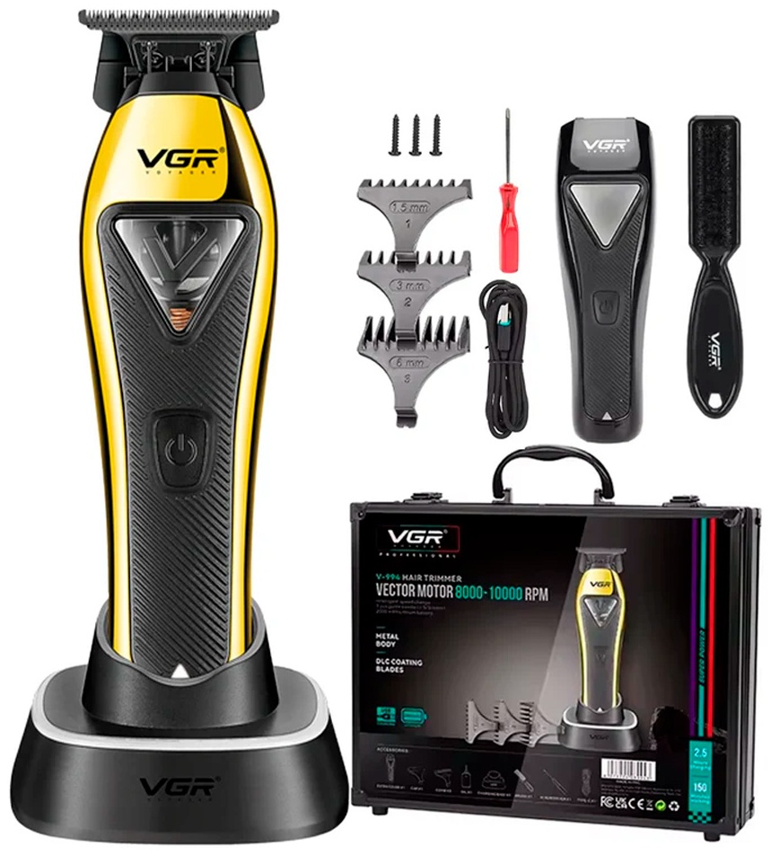 VGR Professional триммер V-949 черный, желтый