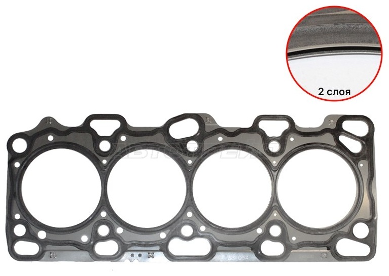 Mitsubishi прокладка головки блока цилиндров MD332034