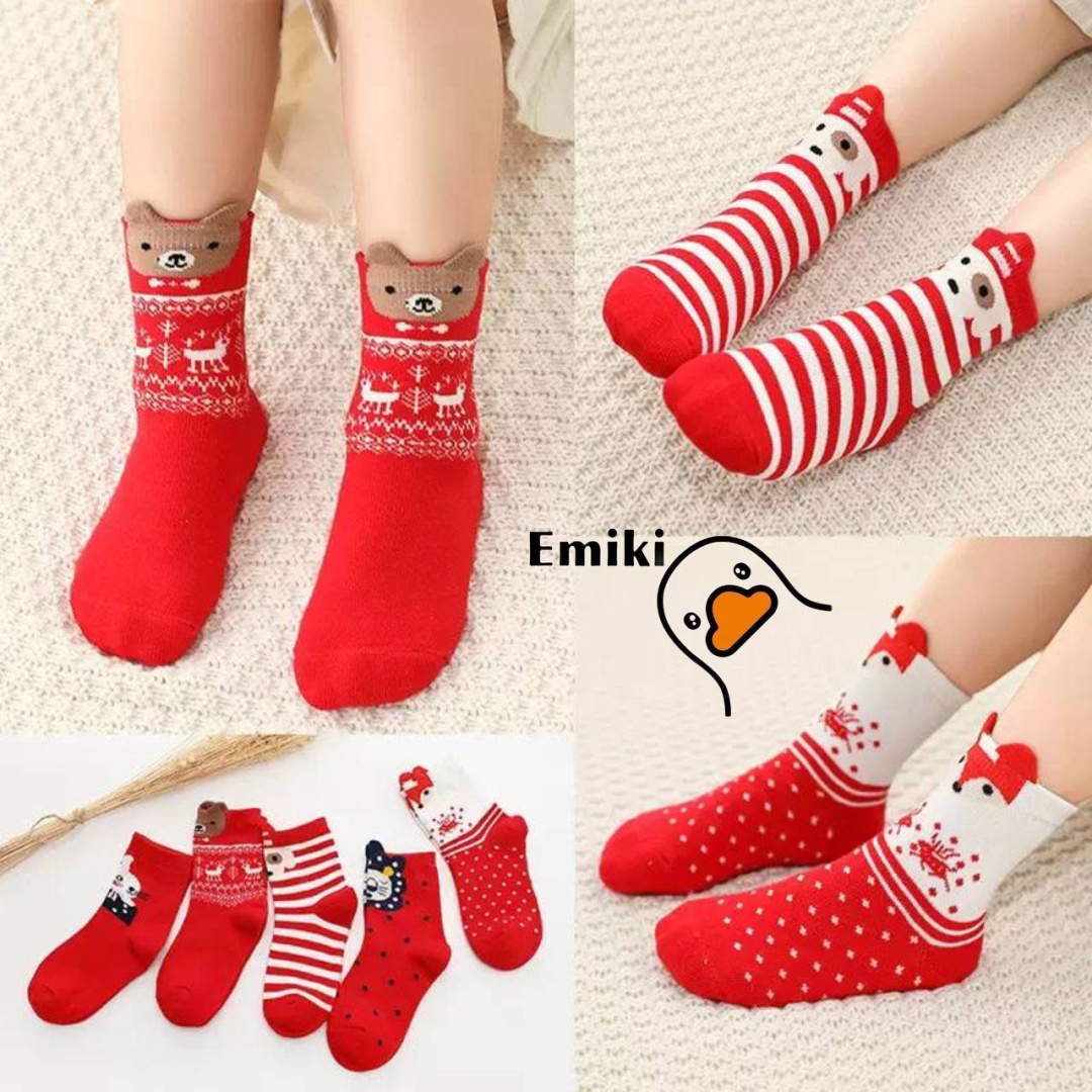 Носки Emiki 303500624 красный 19