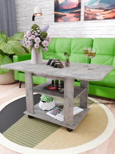 Журнальный столик 7EE5AF2CAAE6D234, 67x57x65 см, серый
