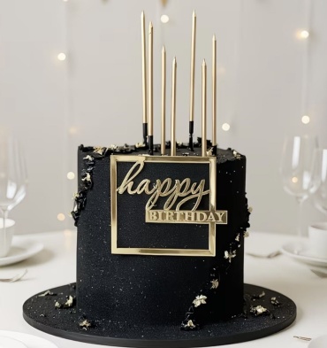 Топпер для торта "Happy Birthday" на день рождения топперы для торта 1 шт