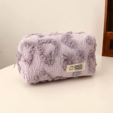 Accessories косметичка плюш фиолетовый 10X18 см