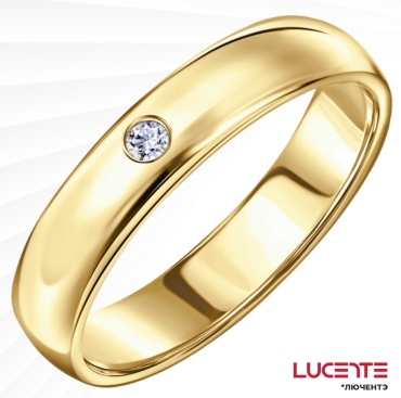 Lucente Бриллианты Якутии RIN-LU-585-335807-205 размер 20.5 вес 1.31 г золото, бриллиант