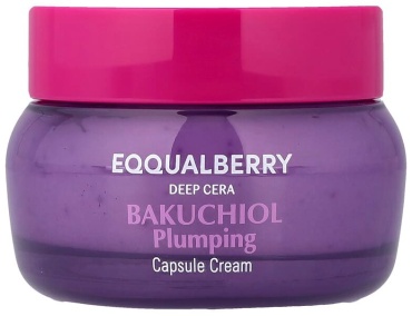 EQQUALBERRY крем Deep Cera, Бакучиол, крем для объема в капсулах, 50 мл для лица 50 мл