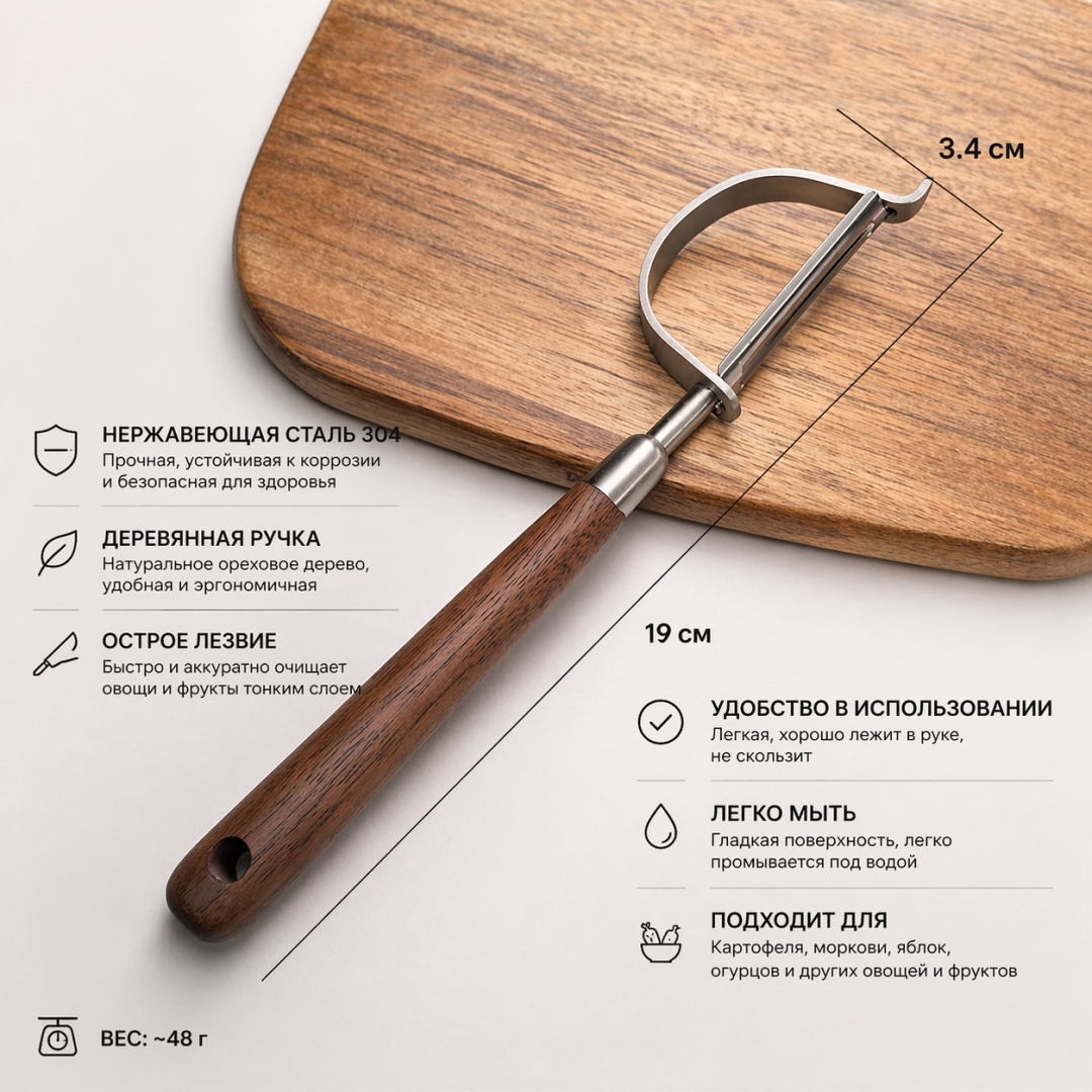 Woodcraft PVL овощечистка PVL-591856 коричневый