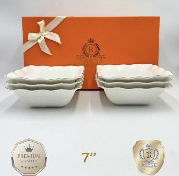Салатник ROYAL 15х15 см, керамика, 6 шт