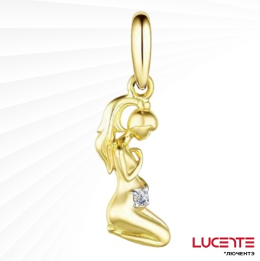Подвеска Lucente Бриллианты Якутии Л3151901 вес 0.57 г золото, бриллиант