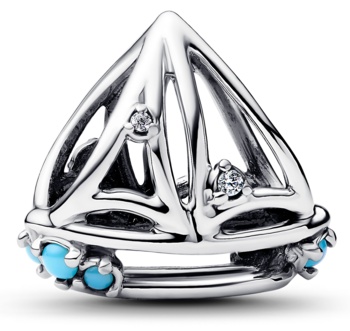 Шарм PANDORA «Парусник» 793905C01 вес 1,02 г серебро, цирконий