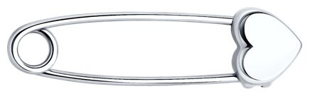 Булавка Diamant 94-140-02100-1 вес 0.78 г серебро, без вставок