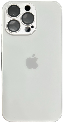 Чехол GLASS для Apple iPhone 14 Pro белый