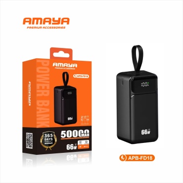 Внешний аккумулятор AMAYA APB-FD18 50000 мАч черный