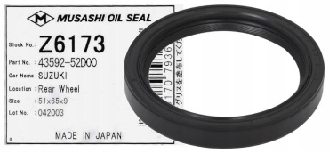 MUSASHI сальник полуоси 43592-52D00