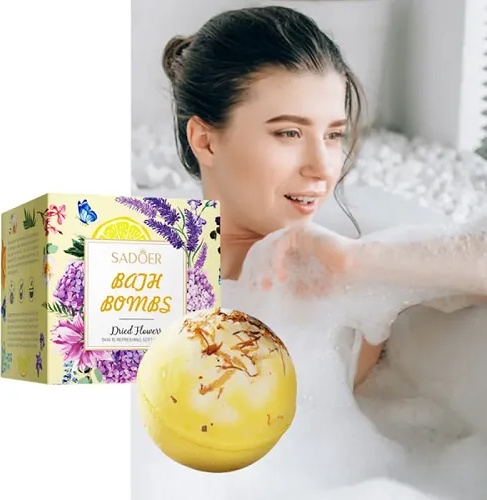 SADOER Explosion Bath Salt Ball Lemon Fragrance бомбочка 100 г