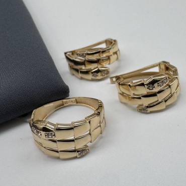 Ballerina Jewelry размер 19 K1005 вес 6.31 г золото, фианит