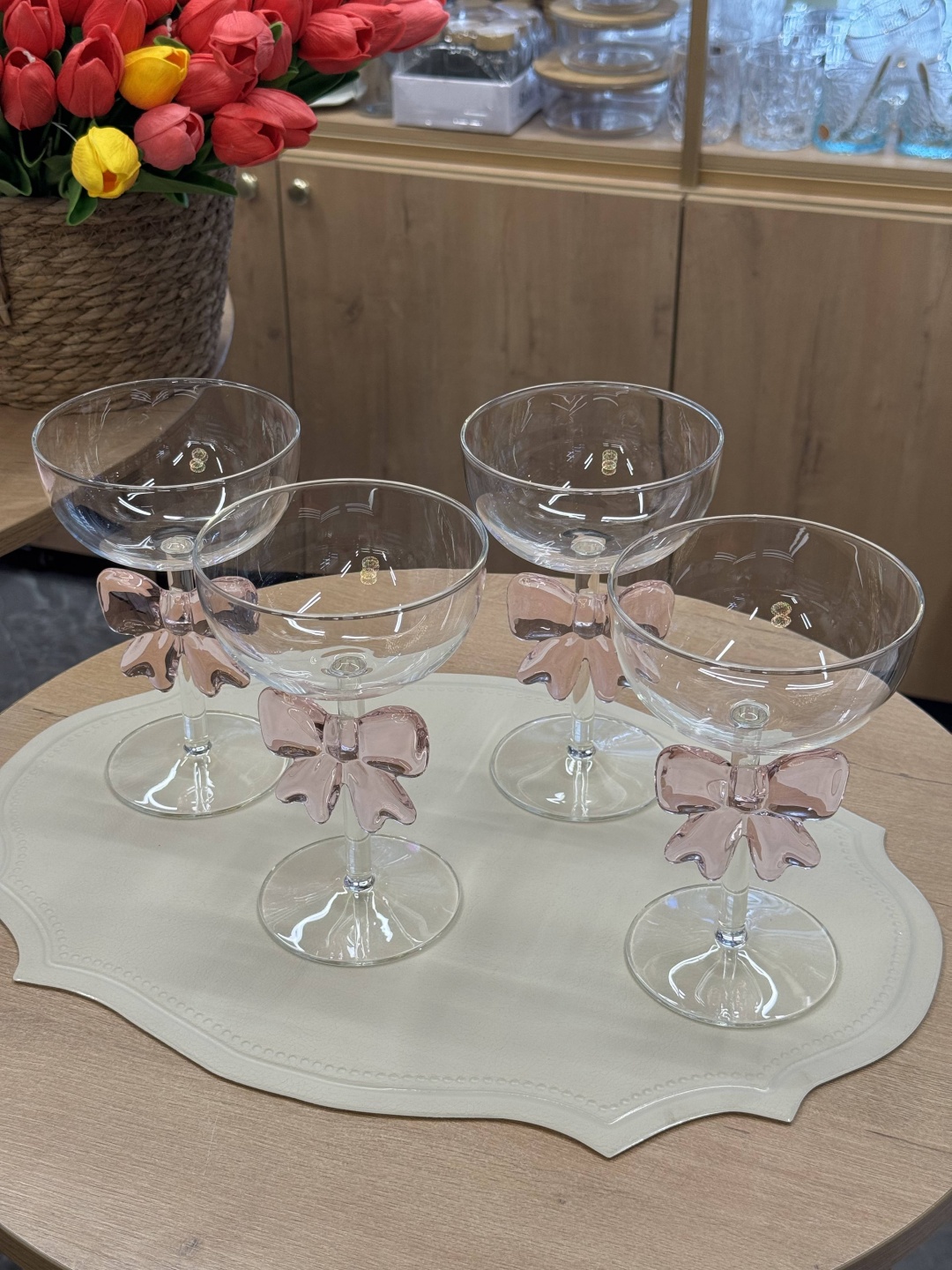 Medina home креманка «Coquette» фигурная 4 шт, стекло