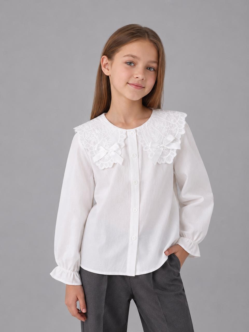 Школьная блузка FASHION белый