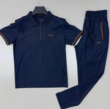 Повседневный костюм Zegna синий