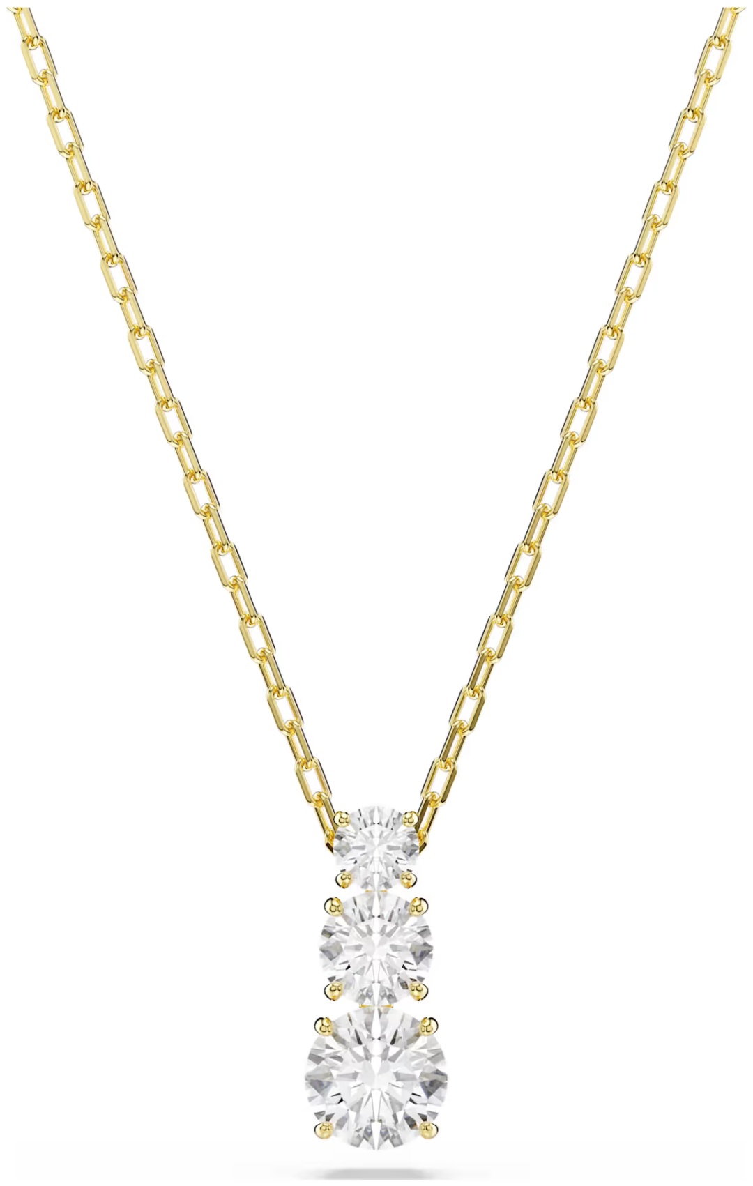 Swarovski длина 45 см бижутерный сплав, цирконий