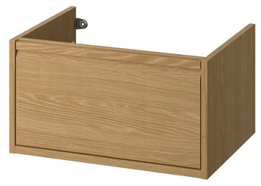Тумба с раковиной IKEA ÄNGSJÖN, 60x33x48 см, коричневый