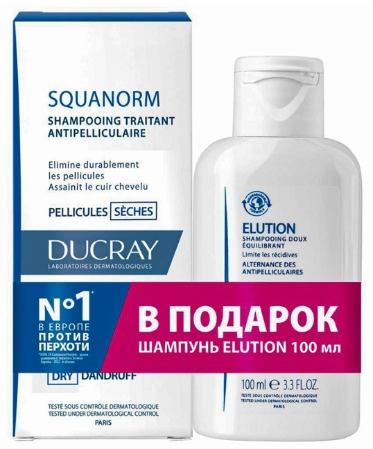 DUCRAY Squanorm от сухой перхоти шампунь 300 мл