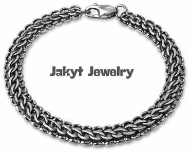 Jakyt Jewelry 20232025 длина 22 см, вес 9.9 г серебро, плетение каприз