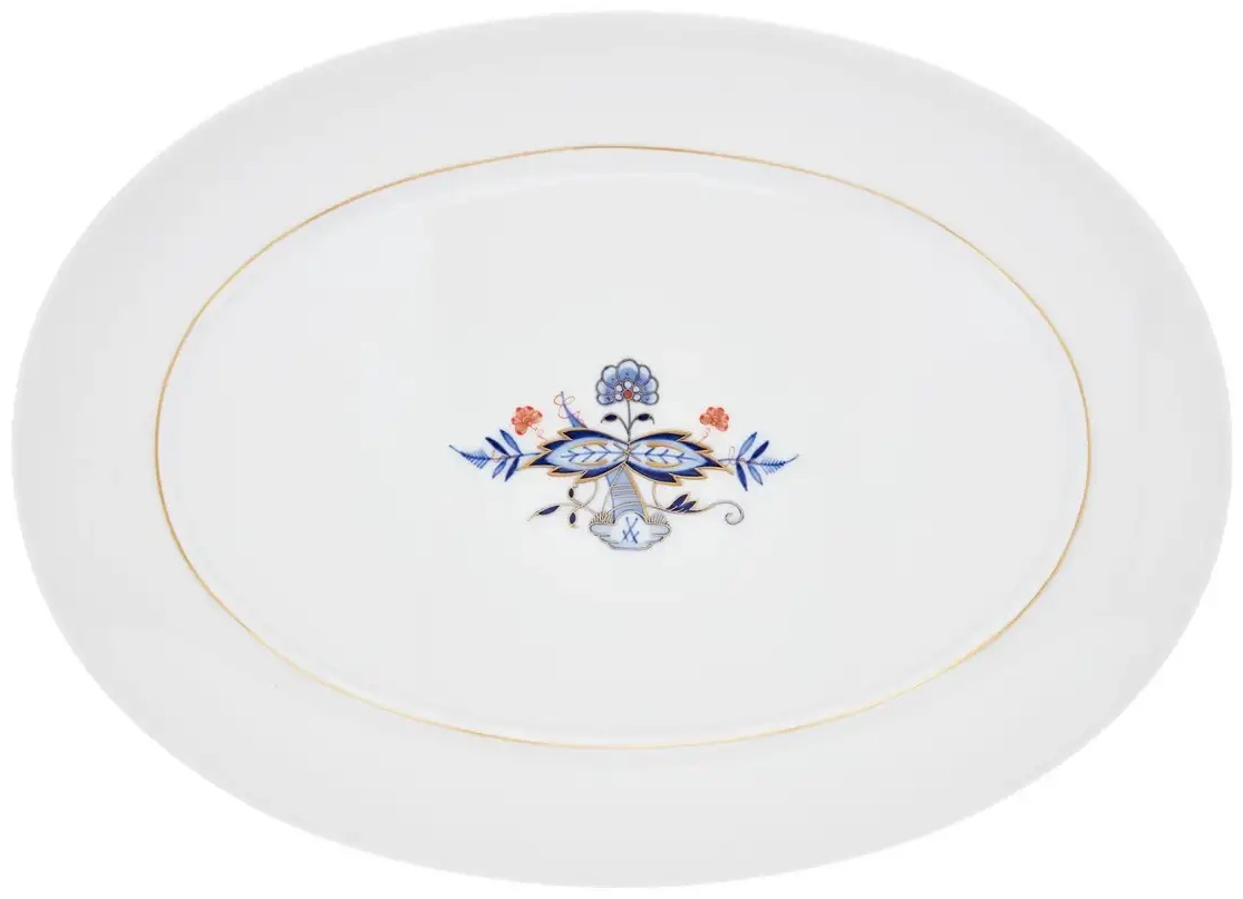 Блюдо Meissen Noble Blue 70х36 см, фарфор, 1 шт