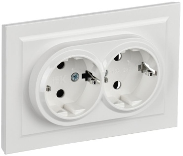Розетка IEK ВR-R24-16-K01-F, белый