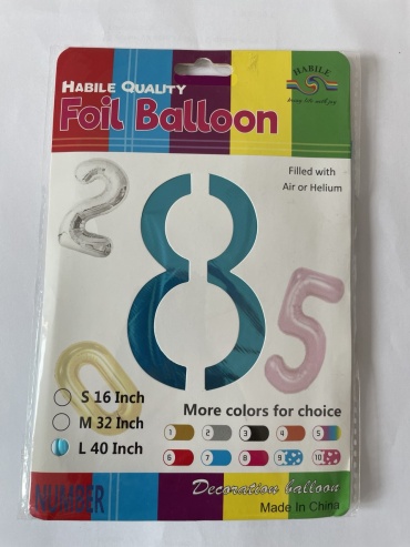 Воздушный шар Foil Balloon однотонный 1 шт, синий