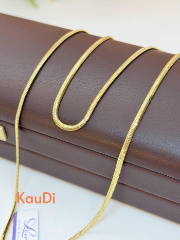 KauDi _Цепь _ длина 45 см, вес 4.27 г золото, плетение снейк