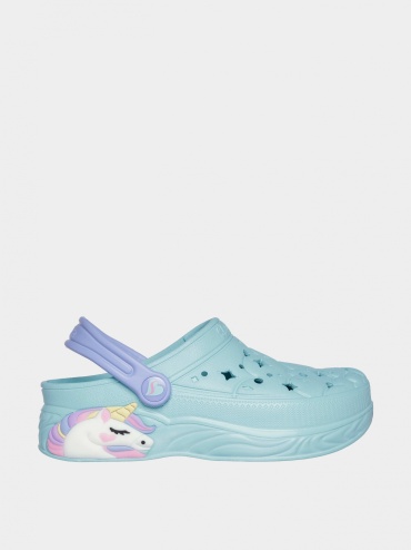 Шлепанцы Skechers голубой