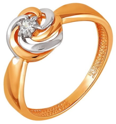ORTA GOLD ZHGOG1227707 размер 18.5 вес 2.31 г золото, фианит