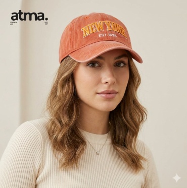 Кепка ATMA brand размер универсальный, оранжевый