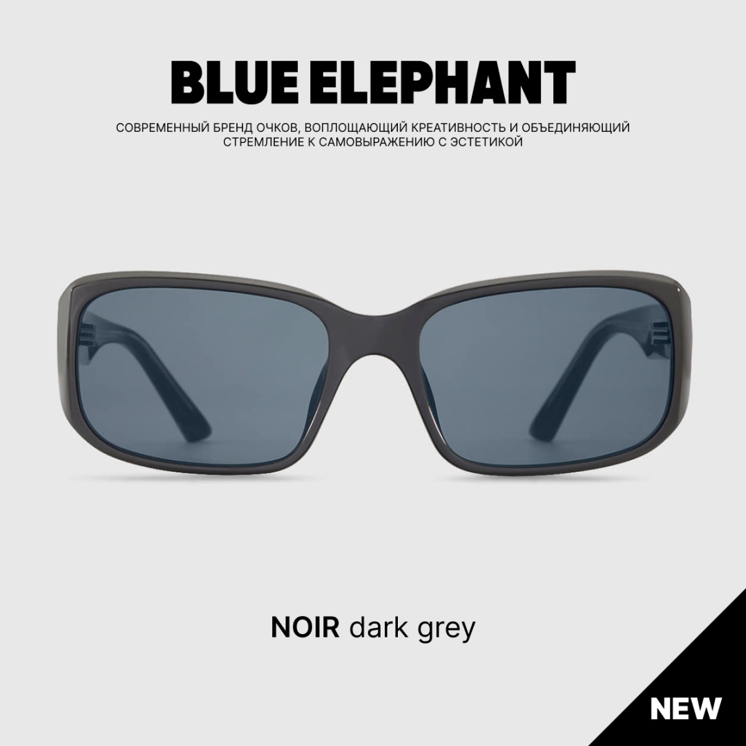 BLUE ELEPHANT солнцезащитные очки нестандартные однотонные