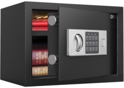 Сейф DELI ET521 ключевой, электронный замок (350х250х250 мм)