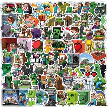 Наклейки лист Minecraft AREMVOG 100