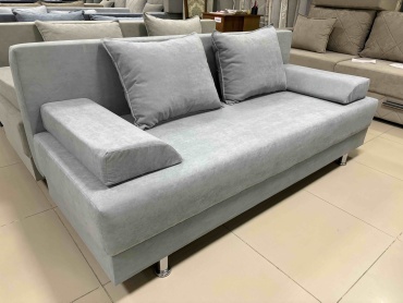 Тахта SARAmebel LUNA COMFORT, 200х85 см, обивка велюр, светло серый