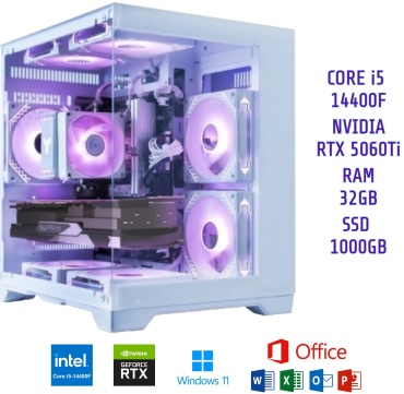 VeltriX i5-14400F / RTX 5060 Ti  / 32 Гб /  SSD 1000 Гб / Win 11 Pro