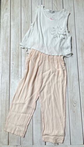 Комбинезон с брюками Fashion белый