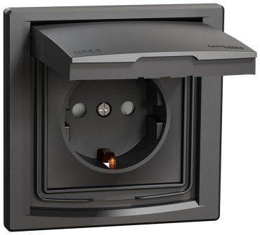 Розетка Schneider Electric EPH3100371, антрацит