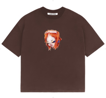 Футболка YOUNG STAGE Orange hair коричневый