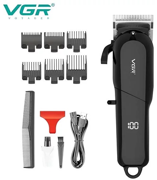 Машинка для стрижки VGR V-118 черный